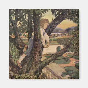 Imán Una vista desde los árboles de Jessie Willcox Smit