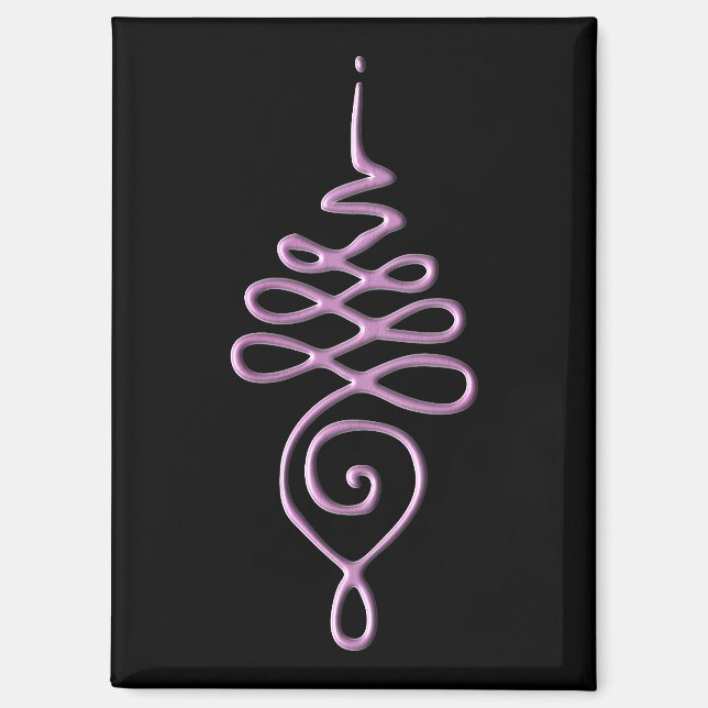 Imán Unalome Rosa (Anverso)