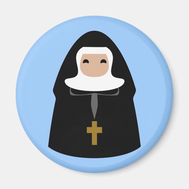 Imán Unas pequeñas monjas ricas (Frente)