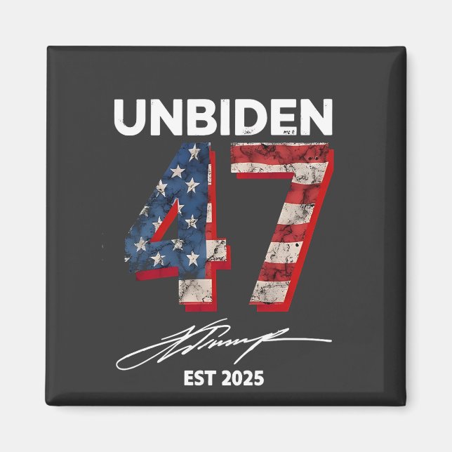 Imán Unbiden 47 Trump Este. 4 De Julio De 2025 (Frente)