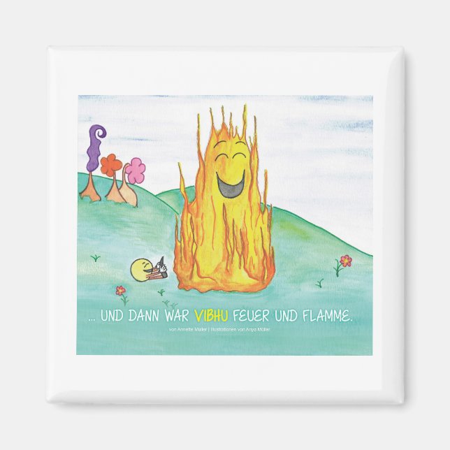 Imán ...und dann war Vibhu Feuer und Flamme - Buchcover (Frente)