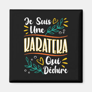Imán Une Karateka Qui Déchire Cadeau Pour Karateka Kara