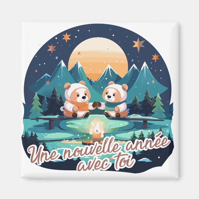 Imán Une nouvelle année avec toi (Frente)