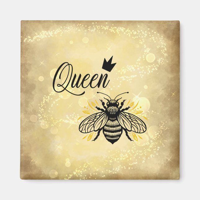 Imán Únete a tu celebración; Queen Bee Magnet (Frente)