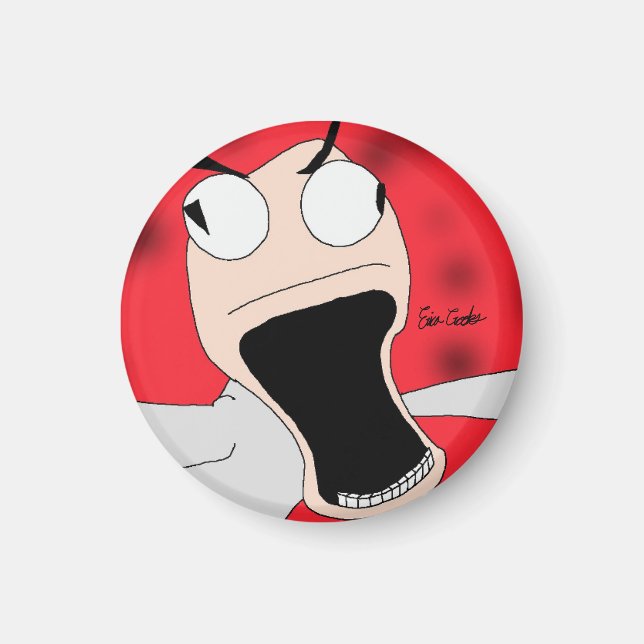 Imán unhinged puppet art (Frente)