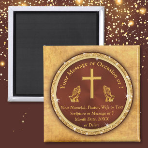 Imán Único barato, regalos de la iglesia en BULK o comp