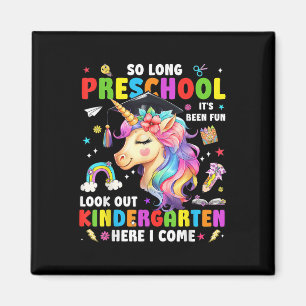 Imán Unicorn Adiós Graduación Pre K Jardín de Infantes 