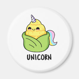 Imán Unicorn Funny Baby Corn Pun