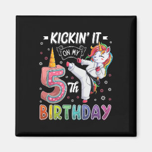Imán Unicorn Karate 5 años 5 Taekw