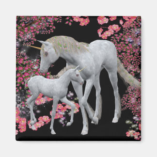 Imán Unicorn Mare Y Fantasía De Ternera