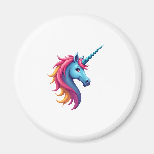 Imán Unicorn on Snowboard - Funny Ski and Wintersports  (Frente)