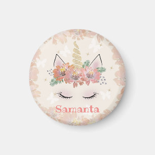 Imán Unicorn, Unicorn Face, personalizada