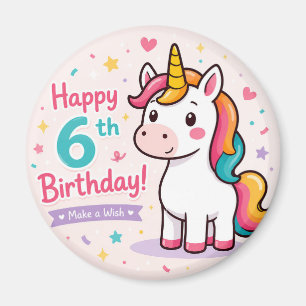 Imán Unicornio Caprichoso Cumpleaños Mágico 6
