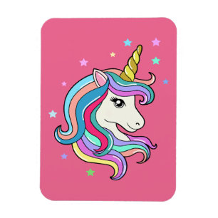 Imán Unicornio colorido