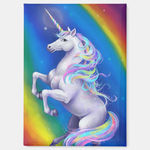 Imán Unicornio con Arcoíris