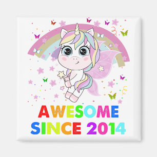 Imán Unicornio de 8 años Cutie 8 cumpleaños Unicornio G
