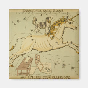 Imán Unicornio de Monoceros de la astrología de la