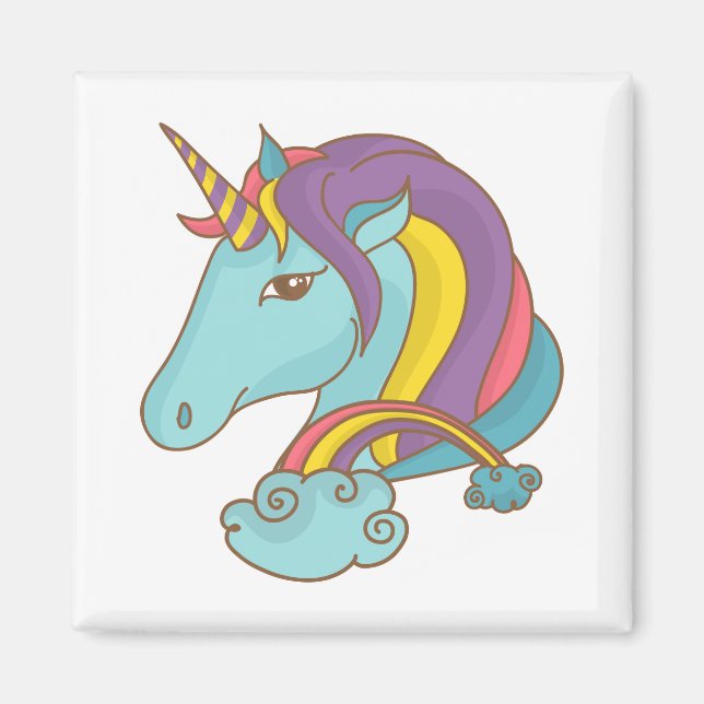Imán Unicornio de Pastel (Frente)