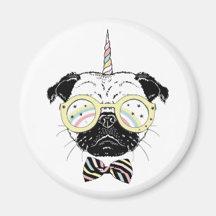 Imán Unicornio de Pug  Ser único