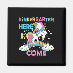Imán Unicornio De Regreso A La Escuela Hola Primer Día 