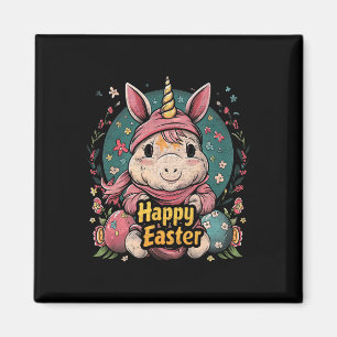 Imán Unicornio - Divertida Feliz Pascua - Huevo Niños N