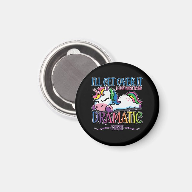 Imán Unicornio dramático (Anverso/Reverso)