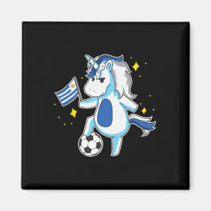 Imán Unicornio Fútbol Diseño Jersey Uruguay Uruguayo Fo