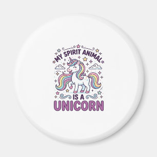 Imán Unicornio Mi animal espiritual es un unicornio Tip