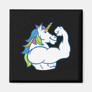 Imán Unicornio Muscular - Gracioso Bodybuild Mágico