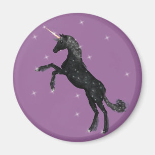 Imán Unicornio negro