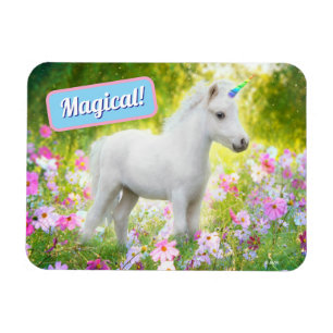 Imán Unicornio Poni Blanco