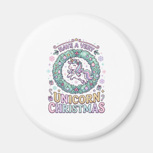 Imán Unicornio Tiene una Navidad muy Unicornio Negrita