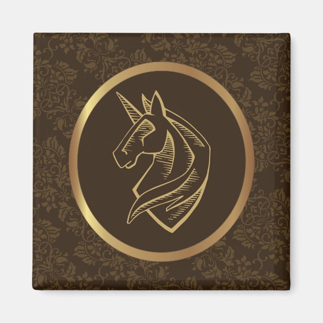 Imán Unicornio vintage (Frente)