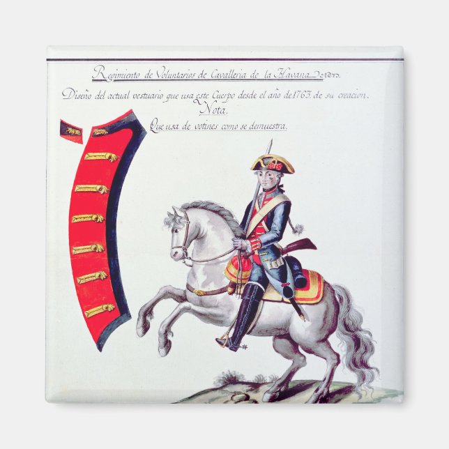 Imán Uniforme de los Voluntarios (Frente)