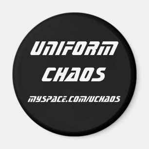 Imán uniforme del caos - blanco
