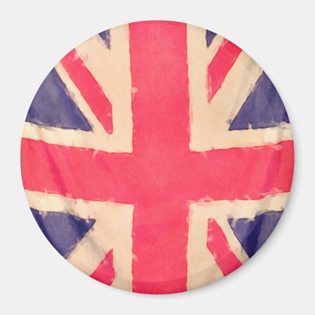 Imán UNION JACK FLAG grunge (Frente)