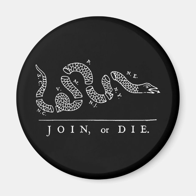 Imán Unirse o morir (Frente)