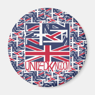 Imán United Kingdom UK flag BY MASANSER PIXELAT