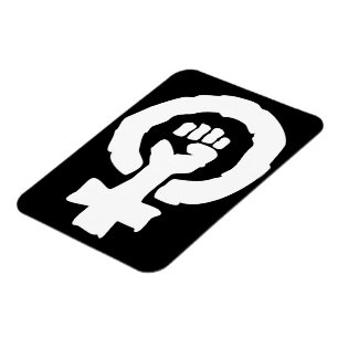 Imán Universal Female symbol Solidarity hand