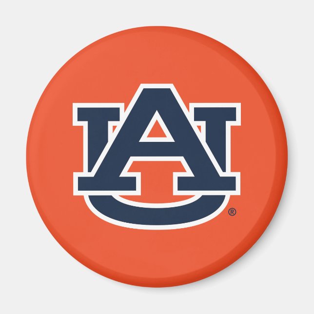 Imán Universidad Auburn | Logo de Auburn UA (Frente)