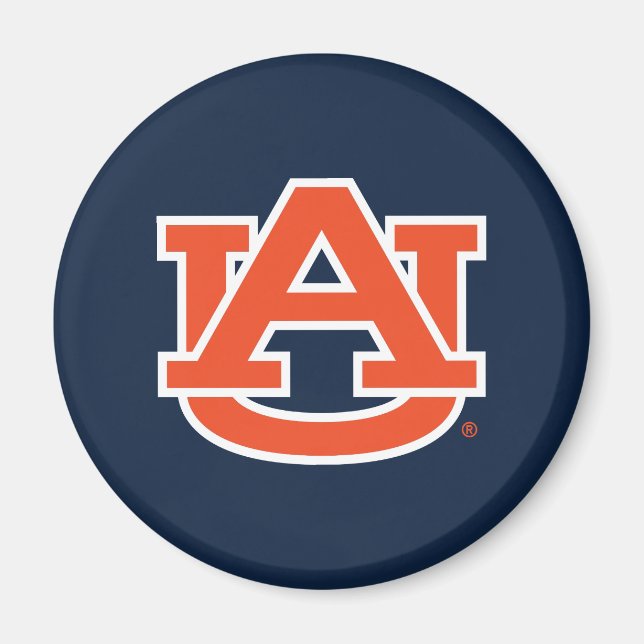 Imán Universidad Auburn | Logo de Auburn UA (Frente)