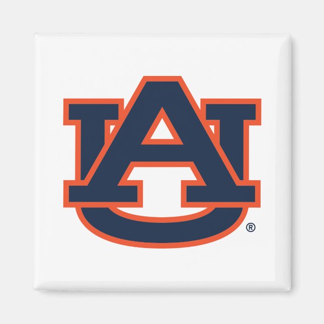 Imán Universidad Auburn | Logo de Auburn UA (Frente)