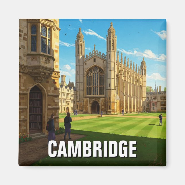 Imán Universidad de Cambridge - Inglaterra - Viajes (Frente)