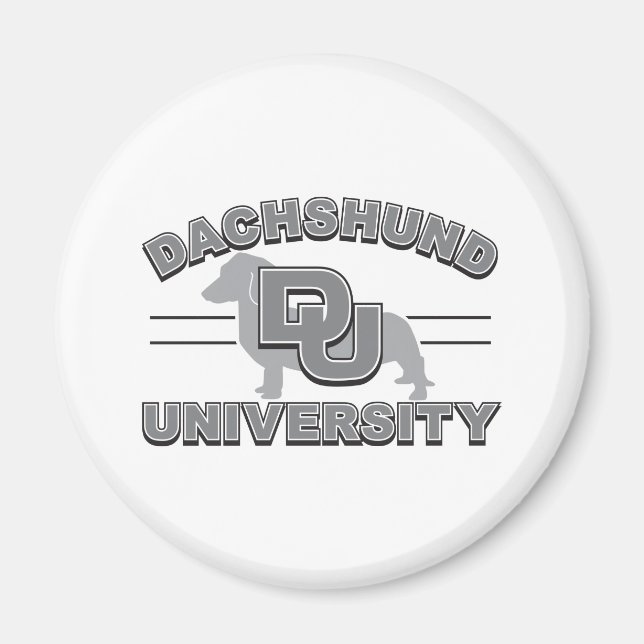 Imán Universidad de Dachshund (Frente)