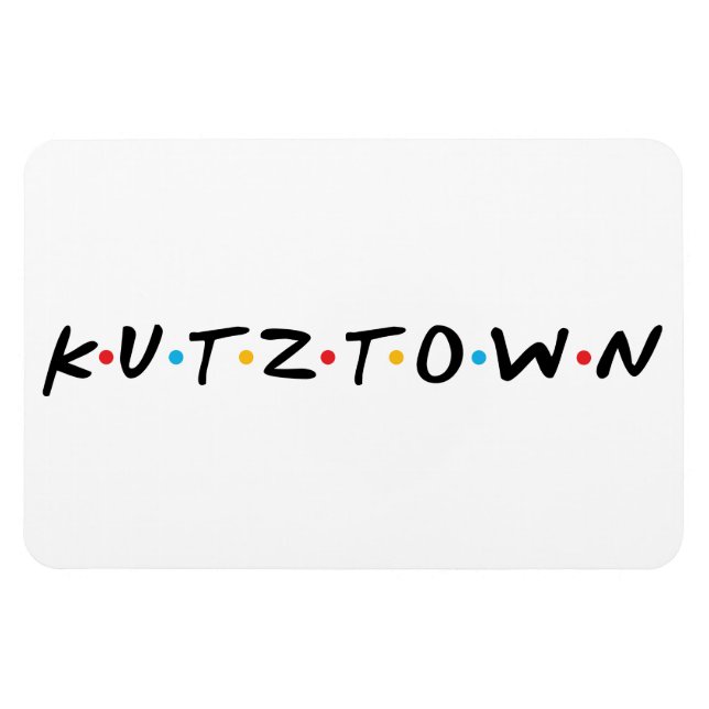 Imán Universidad de Kutztown (logotipo de AMIGOS) (Horizontal)