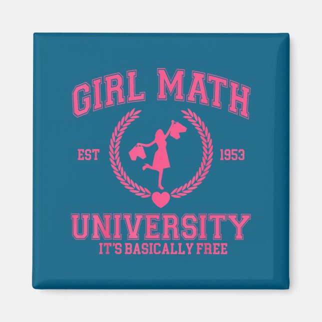 Imán Universidad de Matemáticas para Chicas Es Básicame (Frente)