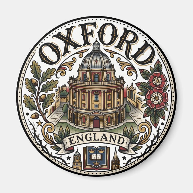 Imán Universidad de Oxford Radcliffe Camera Inglaterra (Frente)