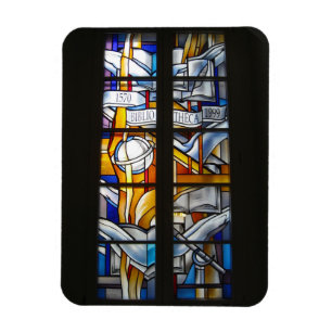 Imán Universidad de Vilnius. Vidrio Mantenido de la Bib