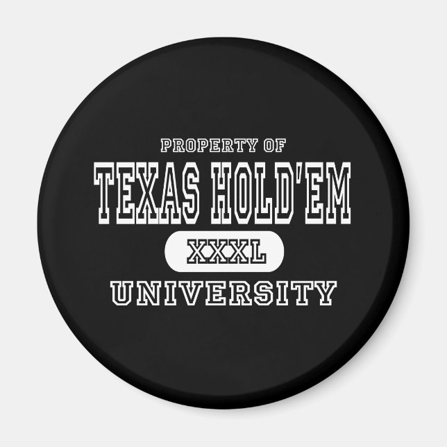 Imán Universidad Holdem de Texas Dark (Frente)