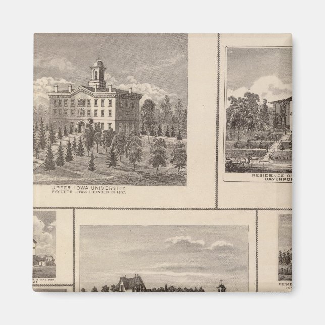 Imán Universidad, residencias de Fayette, Davenport (Frente)